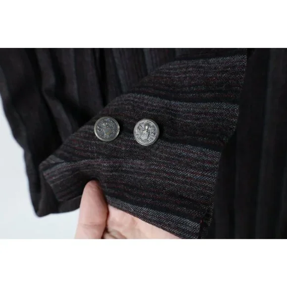 Vintage 50s 60s Rockabilly Mens 40R Wool Striped Blazer Suit Coat Jacket USA - Picture 4 of 14